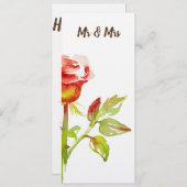 Zachte Rozen Kaart (Voorkant / Achterkant)