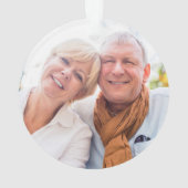 Zachte Rozen Krans 50ste Verjaardag Foto Ornament (achterkant)