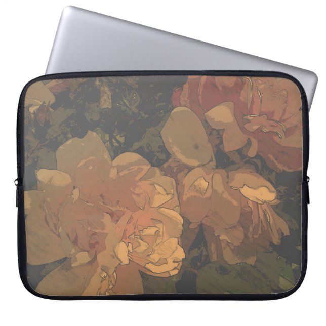 Zachte Rozen Laptop Sleeve (Voorkant)