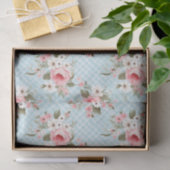 Zachte rozen shabby chic tissuepapier (Geschenk)