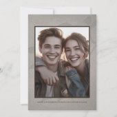 Zachte Rustieke Trouwkaart Save the Date Foto (Voorkant)