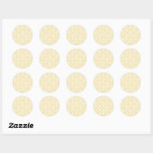 Zachte Sakura Neutraal - Botercreme Ronde Sticker (Vel)