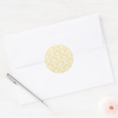 Zachte Sakura Neutraal - Botercreme Ronde Sticker (Envelop)