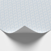 Zachte Sakura Neutraal - Poederblauw Cadeaupapier (Hoek)