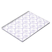 Zachte Sakura Stof Lavendel - Neutraal Notitieboek (Linkerzijde)