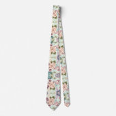 ZACHTE SALIE BLOEMEN BOTANISCH 2 MANNEN STROPDAS (Voorkant)