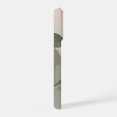Zachte Salie & Blush Abstract Botanische Kunst iPhone Hoesje (Rechterkant)