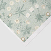 Zachte Salie en Crème Bloemen Tissuepapier (Detail)