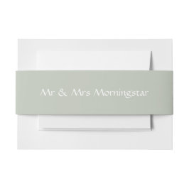 Zachte Salie Groen Uitnodigingen Wikkel