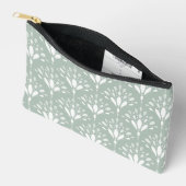 Zachte Saliegroene Art Deco Bloem Kunst Etui (Open)