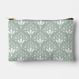 Zachte Saliegroene Art Deco Bloem Kunst Etui