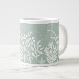 Zachte Saliegroene Bloemrijke Folk Botanische Tuin Grote Koffiekop