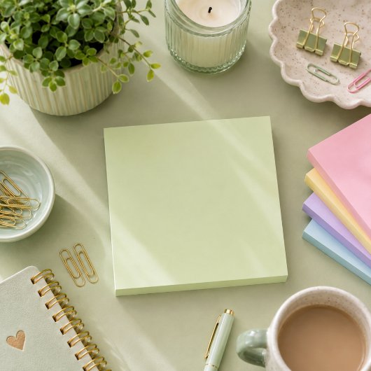 Zachte Saliegroene Effen  Post-it® Notes
