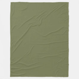 Zachte saliegroene fleece deken