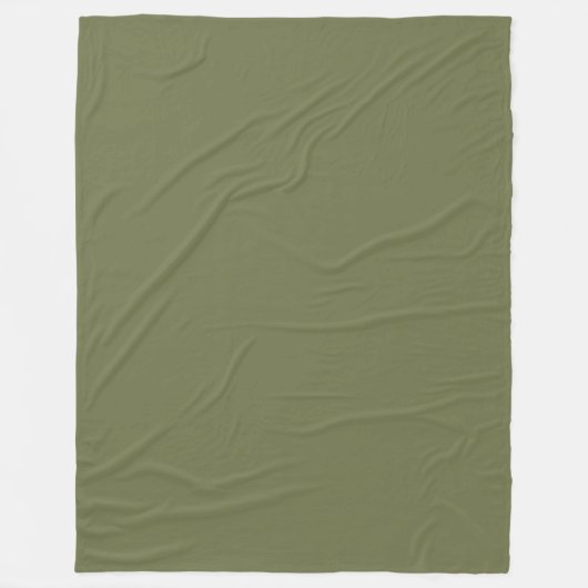Zachte saliegroene fleece deken (Voorkant)