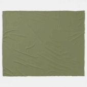 Zachte saliegroene fleece deken (Voorkant (Horizontaal))