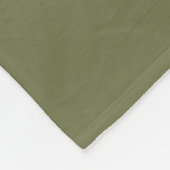 Zachte saliegroene fleece deken (Hoek)