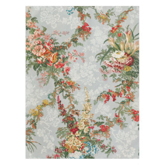 Zachte Saliegroene Vintage Bloemenschildering Tuin Tafelkleed