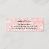 Zachte schattige roze hartenkalligrafie met een gl klantenkaartje (Achterkant)