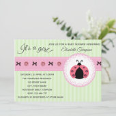 Zachte Schattigee moderne lieveheersbeestjes girly Kaart (Staand voorkant)