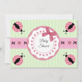 Zachte Schattigee moderne lieveheersbeestjes girly Kaart (Achterkant)