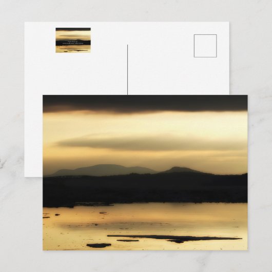 Zachte schemering briefkaart (Voorkant / Achterkant)