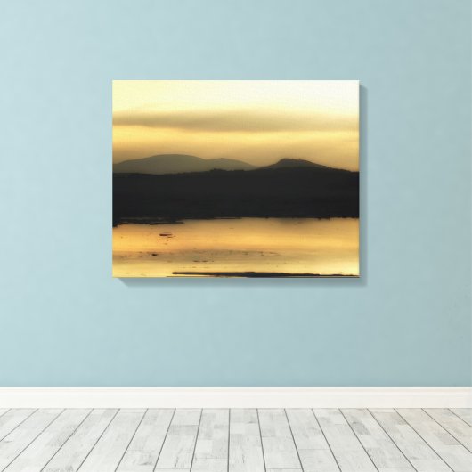 Zachte schemering canvas afdruk (Insitu (Houten vloer))