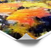 Zachte schetseiken in najaarkleuren poster (Hoek)