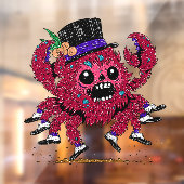 Zachte Schoen Krab Zombie Raamsticker (Vel 2)