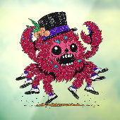 Zachte Schoen Krab Zombie Raamsticker (Vel 3)