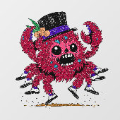 Zachte Schoen Krab Zombie Raamsticker (Vel)