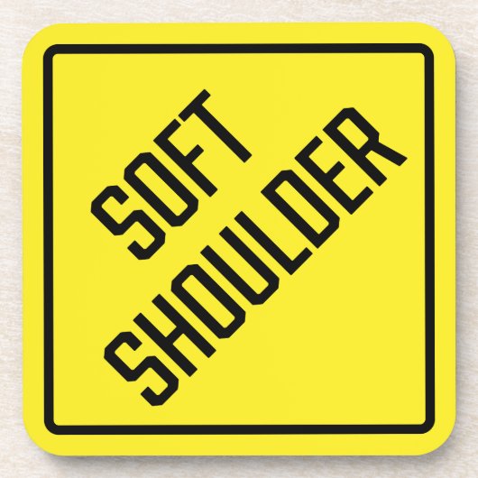 Zachte schouder hard plastic Onderzetter (Voorkant)