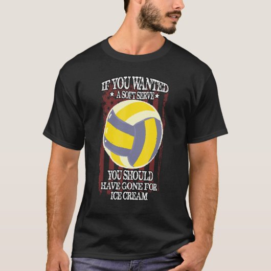 Zachte Serve Volleybal T-shirt (Voorkant)