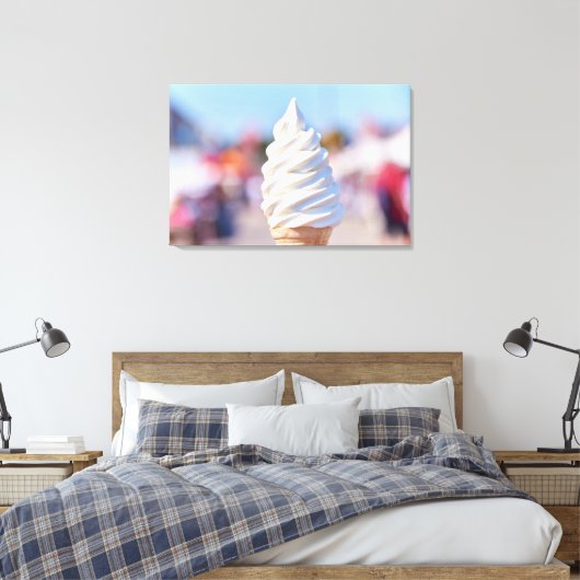 Zachte serveren ijs post canvas afdruk (Insitu (Slaapkamer))