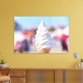 Zachte serveren ijs post canvas afdruk (Insitu (Woonkamer))