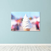 Zachte serveren ijs post canvas afdruk (Insitu (Houten vloer))