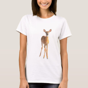 Zachte Silhouet van een Ree T-shirt