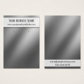 Zachte Silver Ombre Earring Holder Display Kaarten Visitekaartjes (Voorkant /achterkant)