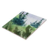 Zachte sinaasappels op de rotsen met een blauwe ve tegeltje (Zijkant)