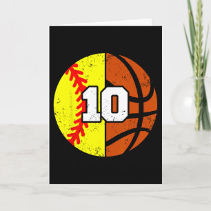 Zachte Sketll Nummer 10 Jersey Grappige 10e Verjaa Kaart
