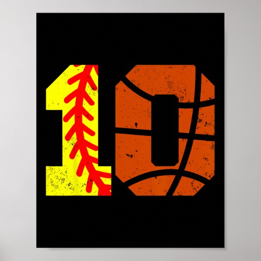 Zachte Sketll Nummer 10 Jersey Grappige 10e Verjaa Poster (Voorkant)