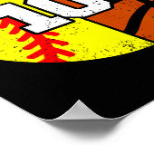 Zachte Sketll Nummer 10 Jersey Grappige 10e Verjaa Poster (Hoek)