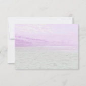 *~* Zachte Sky Beach Zee Sand    PhotoWedding RSVP Kaartje (Achterkant)