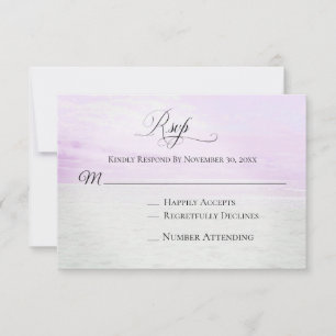 *~* Zachte Sky Beach Zee Sand    PhotoWedding RSVP Kaartje