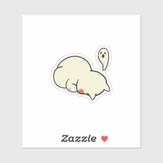 Zachte Slaapblob Geest Sticker (Vel)
