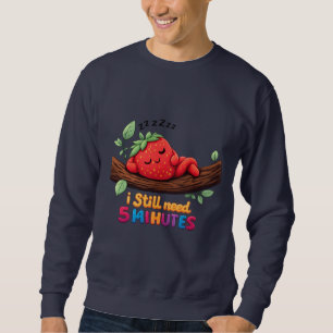 Zachte slaapmuts aardbei heren crewneck sweatshirt