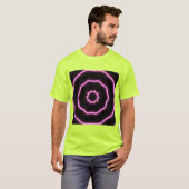 zachte slingerringen van neonroze licht t-shirt (Voorkant volledig)