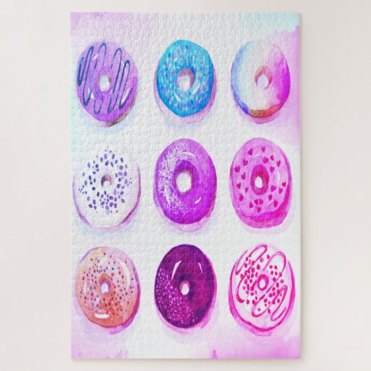 Zachte Snoepdonuts Legpuzzel (Verticaal)