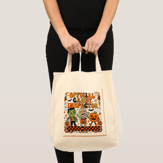 Zachte snoepinspecteur Halloween Trick or Treat-ta Tote Bag