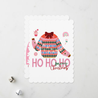 Zachte Snoepjes Meisjes Verschrikkelijke Kerst Tru Feestdagenkaart
